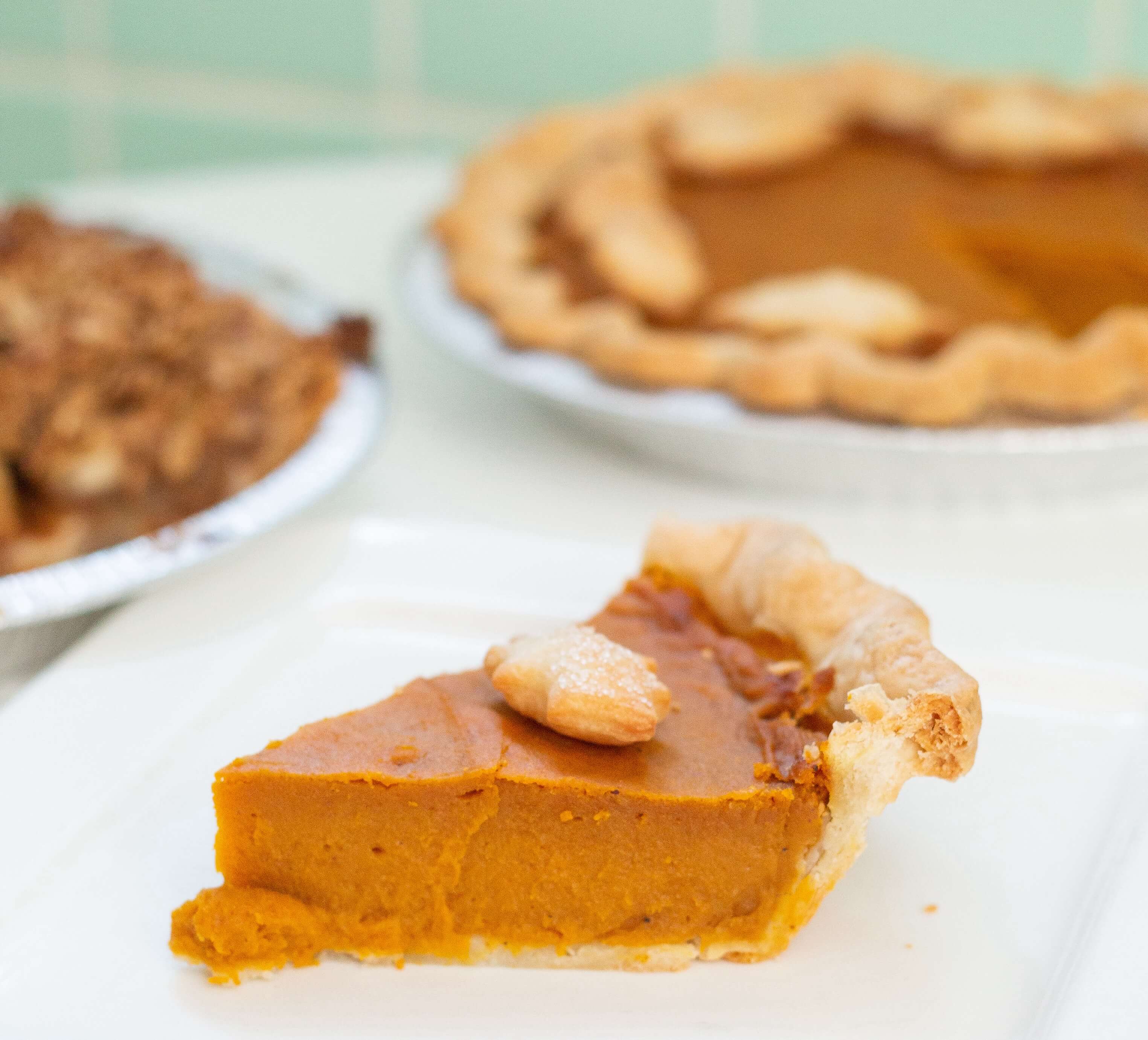 whole roasted pumpkin pie