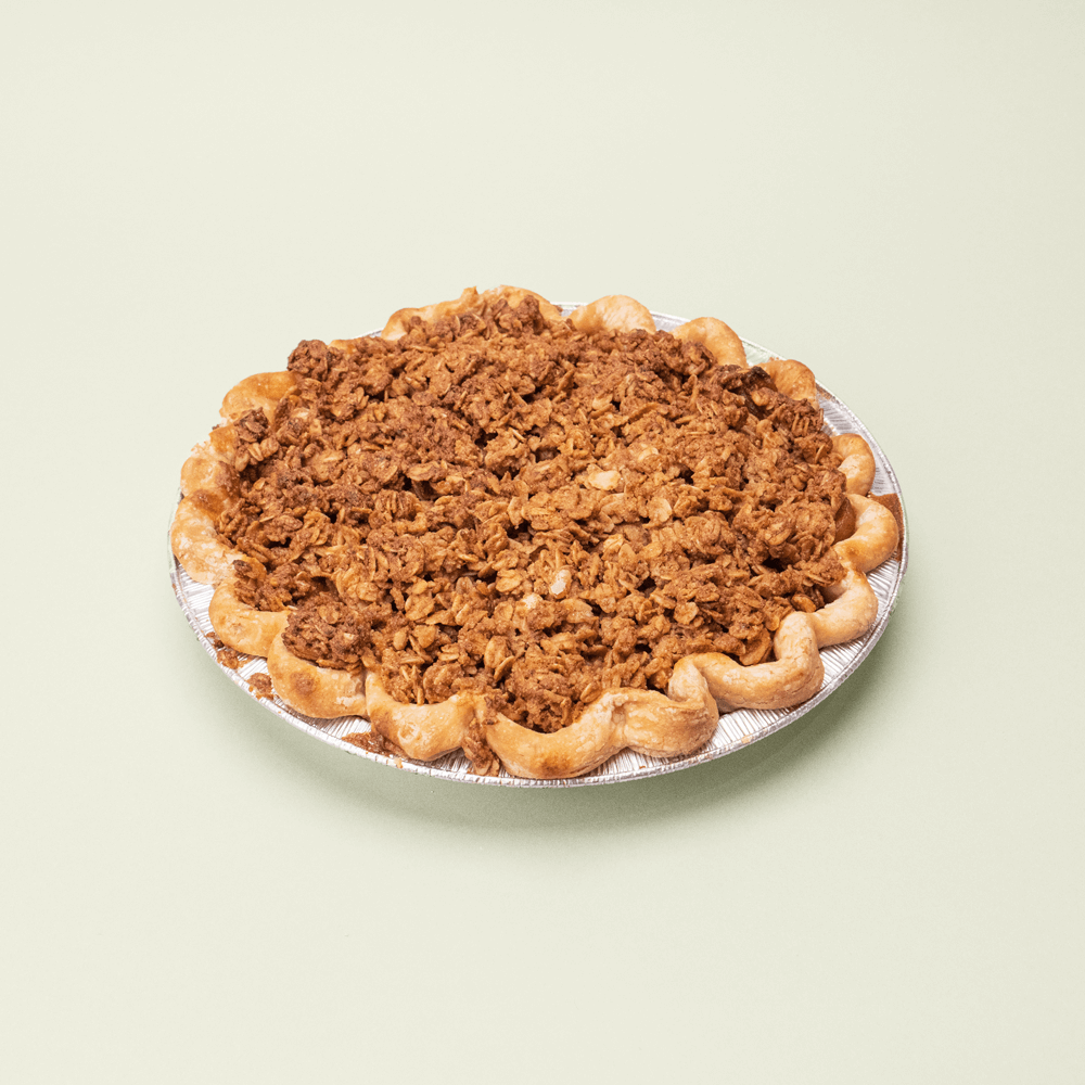 Apple crumble pie